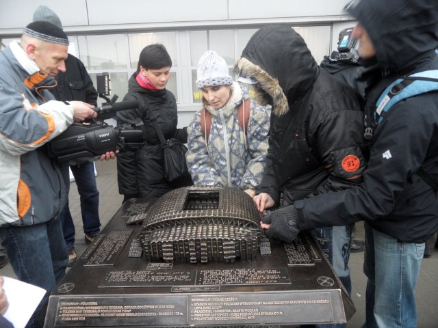 odsłonięcie makiety stadionu miejskiego